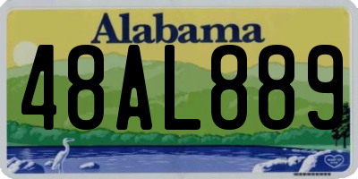 AL license plate 48AL889