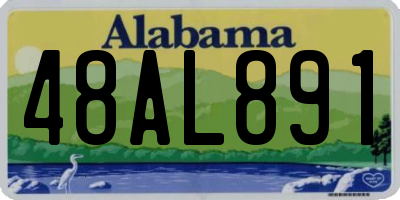 AL license plate 48AL891