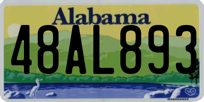 AL license plate 48AL893