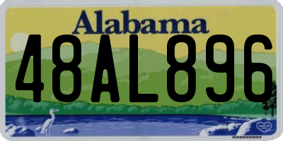 AL license plate 48AL896