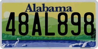AL license plate 48AL898