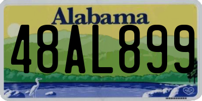 AL license plate 48AL899