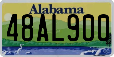 AL license plate 48AL900