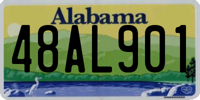 AL license plate 48AL901
