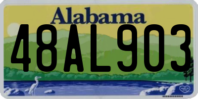 AL license plate 48AL903