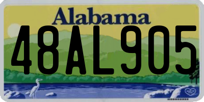 AL license plate 48AL905