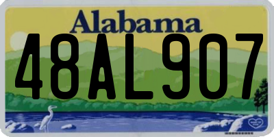 AL license plate 48AL907