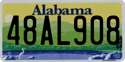AL license plate 48AL908