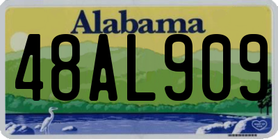 AL license plate 48AL909
