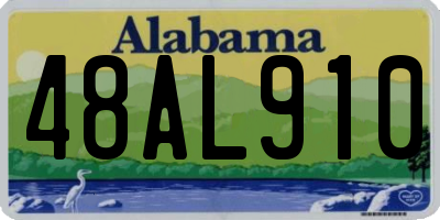 AL license plate 48AL910