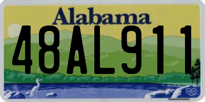 AL license plate 48AL911
