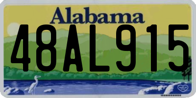 AL license plate 48AL915