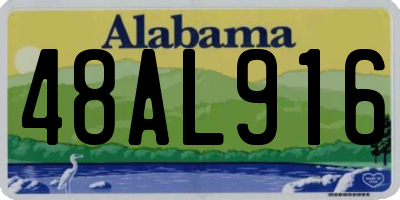 AL license plate 48AL916