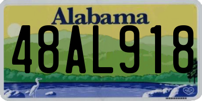 AL license plate 48AL918