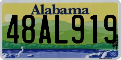 AL license plate 48AL919