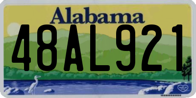AL license plate 48AL921