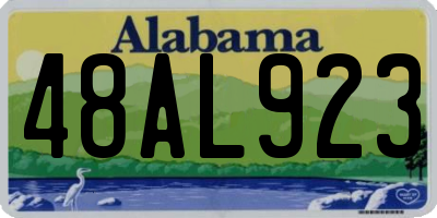 AL license plate 48AL923