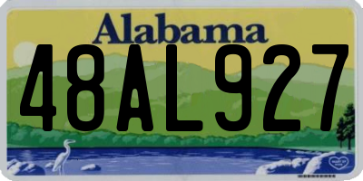 AL license plate 48AL927