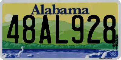 AL license plate 48AL928