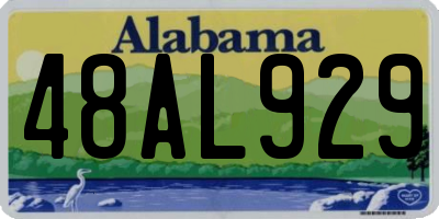 AL license plate 48AL929