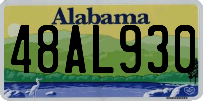 AL license plate 48AL930