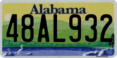AL license plate 48AL932