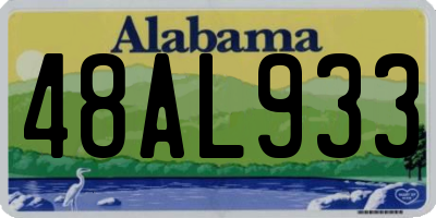 AL license plate 48AL933