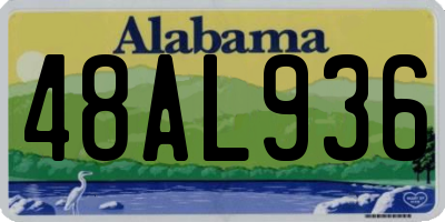 AL license plate 48AL936