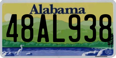 AL license plate 48AL938