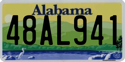 AL license plate 48AL941