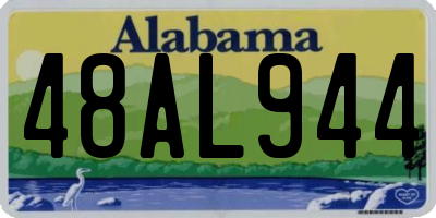 AL license plate 48AL944
