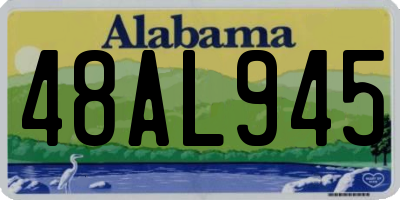 AL license plate 48AL945