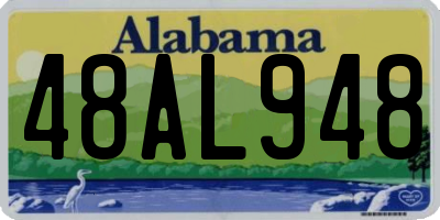 AL license plate 48AL948
