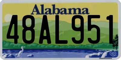 AL license plate 48AL951