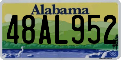 AL license plate 48AL952