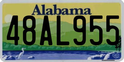 AL license plate 48AL955