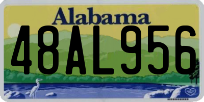 AL license plate 48AL956