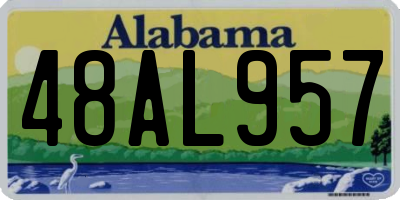 AL license plate 48AL957