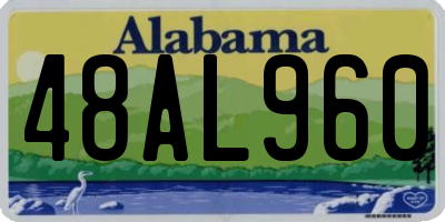 AL license plate 48AL960