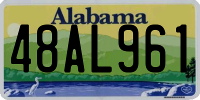 AL license plate 48AL961