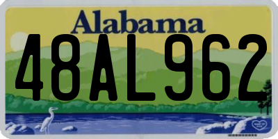 AL license plate 48AL962
