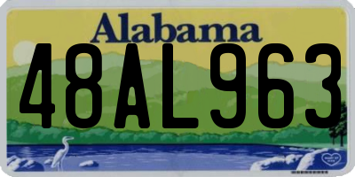 AL license plate 48AL963