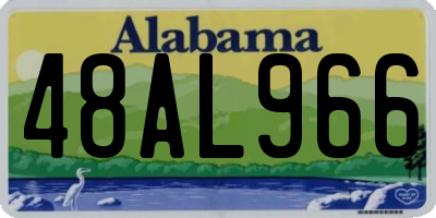 AL license plate 48AL966