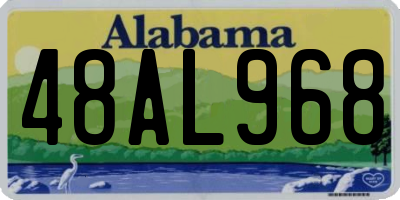 AL license plate 48AL968