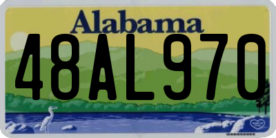 AL license plate 48AL970