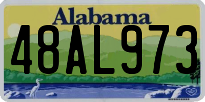 AL license plate 48AL973