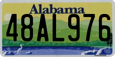 AL license plate 48AL976