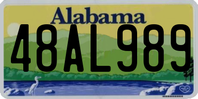 AL license plate 48AL989