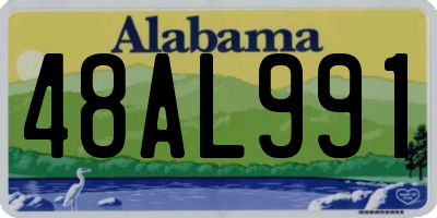 AL license plate 48AL991