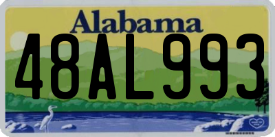 AL license plate 48AL993